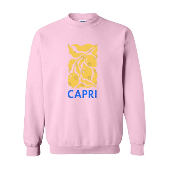 Capri Italy Citrus Matisse Style Art Travel Souvenir Gift Sweatshirt, for men & women, up to size 5XL