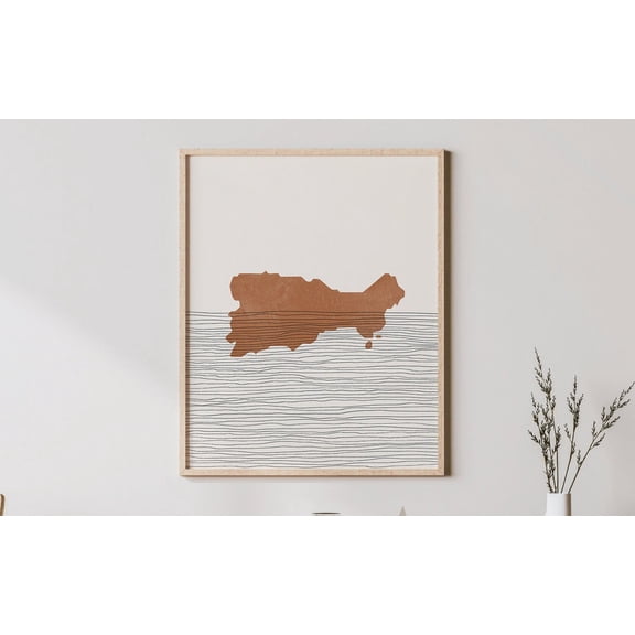 Capri Italy Island Travel Gift Wall Art Decor Unframed Paper Print