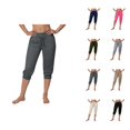 thumbnail image 1 of Capri Joggers Womens Lightweight Elastic Waist Cropped Jogging Pants Capri Sweatpants Womens Capris, 1 of 4