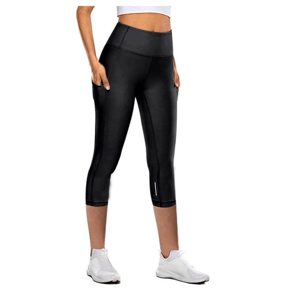 Capri Leggings For Women Black X-S