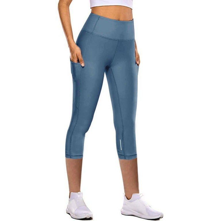 Capri Leggings For Women Dark Blue XL