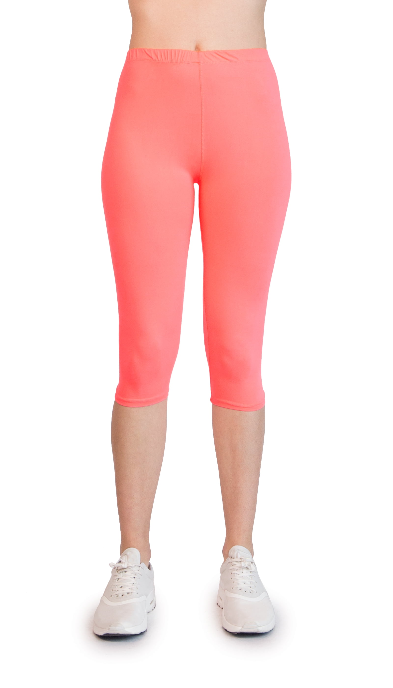 Torrid Women's Size 1 1X XL 16 Liquid Neon Pink Capri Pants Premium Leggings  New