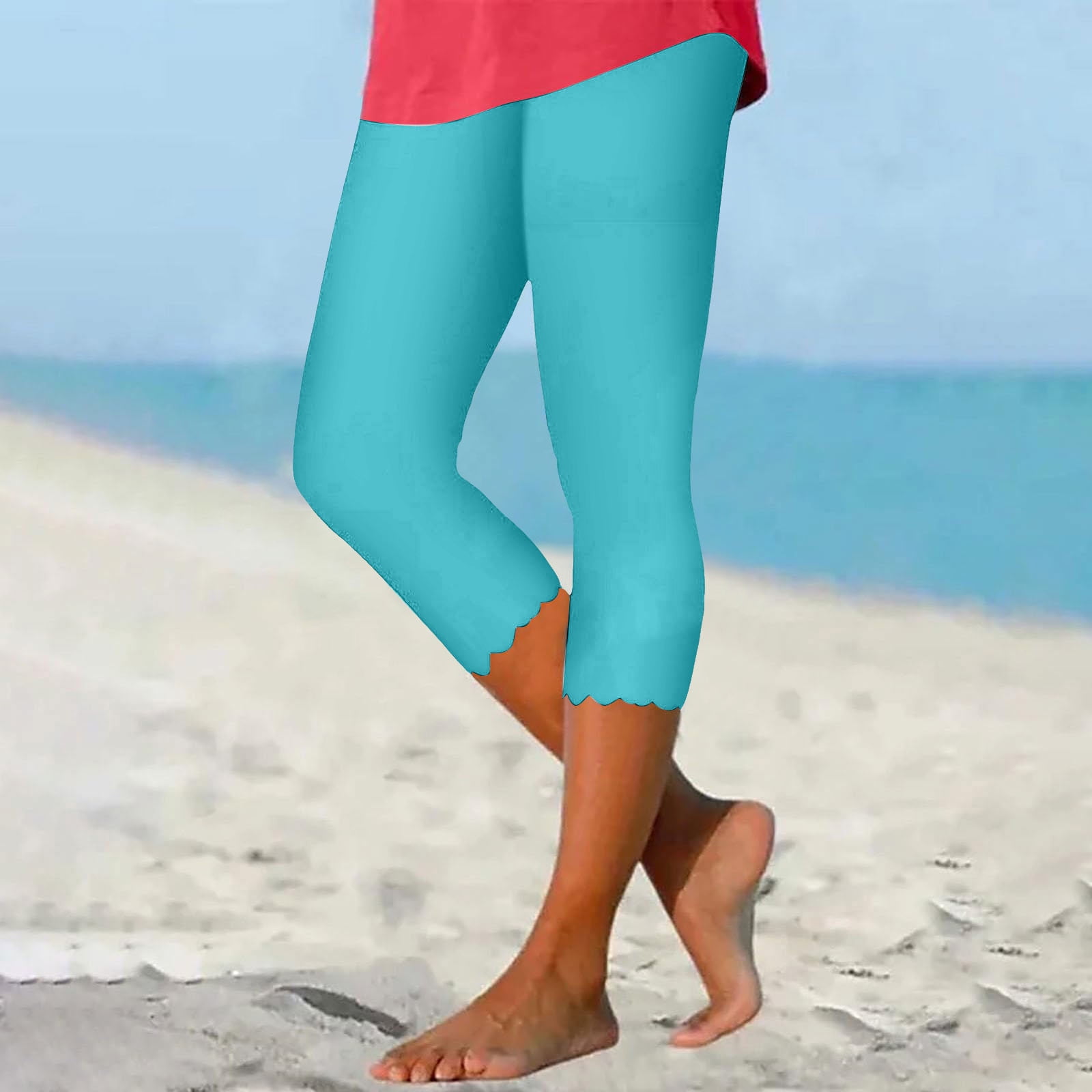 Athletic capri leggings with pockets hotsell