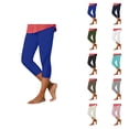 thumbnail image 1 of Capri Leggings for Women 2026 Summer Elastic High Waist Mesh Matchwork Casual Workout Cropped Yoga Pants, 1 of 9