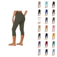 thumbnail image 1 of Capri Leggings for Women High Waisted Tummy Control Butt Lifting Leggings Stretch Cropped Workout Yoga Pants with Pockets, 1 of 5