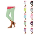 thumbnail image 1 of Capri Leggings for Women Spring Summer Elastic High Waist Slim Fit Lifting Workout Yoga Pants Capris, 1 of 9