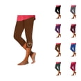 thumbnail image 1 of Capri Leggings for Women Spring Summer Elastic High Waist Slim Fit Shiny Love Heart Rhinestone Hem Workout Yoga Pants Capris, 1 of 5