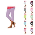 thumbnail image 1 of Capri Leggings for Women Summer Casual Elastic High Waist Fitness Workout Yoga Cropped Capris Pants, 1 of 7