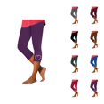 thumbnail image 1 of Capri Leggings for Women Summer Casual Elastic High Waisted Cute Rhinestones Love Heart Workout Yoga Cropped Capris Pants, 1 of 5