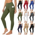 thumbnail image 1 of Leggings with Pockets for Women,High Waisted,Soft Stretch Slim,Casual Solid Color Yoga Pants,Yoga,Work and Daily Wear, 1 of 9
