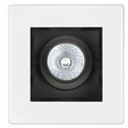 thumbnail image 1 of Capri Lighting LC134 4" Square Adjustable Gimbal Recessed Trim, Black Cone, R4 Light, White, 1 of 2