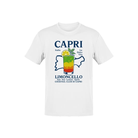 Capri Limoncello Cocktail Art Men's T-shirt