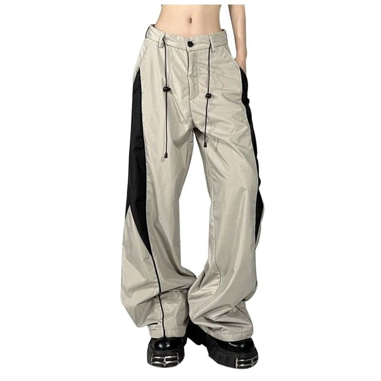 Capri Pants For Women High Waisted Drawstring Loose Straight Leg Casual Sportswear By 90S Fashion Comfort Fit Sweat Trousers
