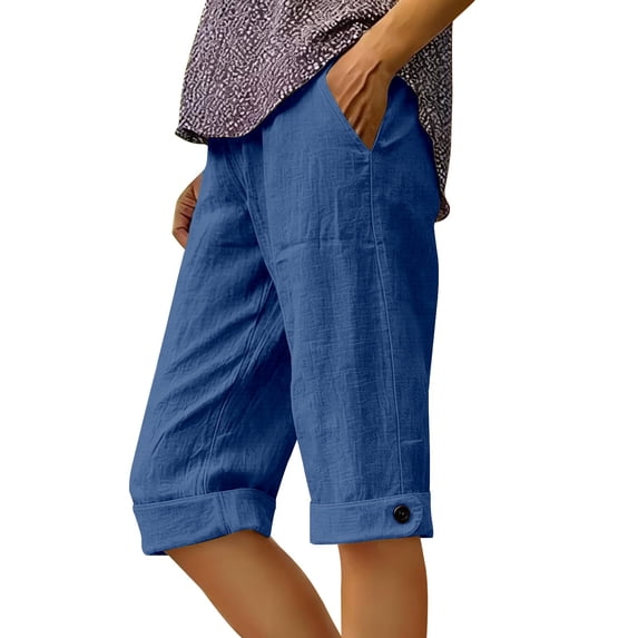 Capri Pants For Women,Athletic Lounge Casual Pants Comfy Shorts Shorts For Older Women Vacation Shorts Yoga Casual Shorts Loose Fitting Shorts Womens Jorts Baggy Capri Joggers Womens