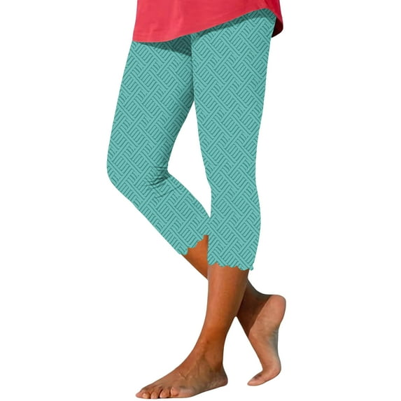 Capri Pants for Women, Audhol Leggings Women independence Day Yoga Sweatpant 4Th of July Patriotic Athletic Underpant Slacks Pant Womens Capri Leggings Mint Green L