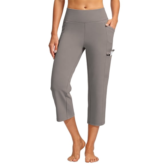 Capri Pants For Women,Gauze Pants Pleated Pants Pilates Pants Pull On Dress Pants Tummy Control Leggings Petite Summer Pants Wide Leg Crop Pants Summer Pants For Women Beach Trousers