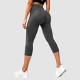 thumbnail image 1 of Capri Pants for Women Summer Stretch Tummy JIANLAI High Stretch Tummy Control Butt Lifting Workout Capri Pants, Textured Knit Breathable Non‑See‑Through Yoga Capri Leggings, 1 of 3