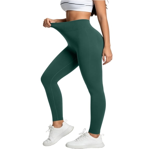 Capri Pants for Women Summer Stretch Tummy JIANLAI Womens Ribbed Seamless High Waist Leggings Stretch Knit Athletic Pants Soft Sweat‑Wicking Gym Yoga Running Workout Casual Full Length Active Bottoms