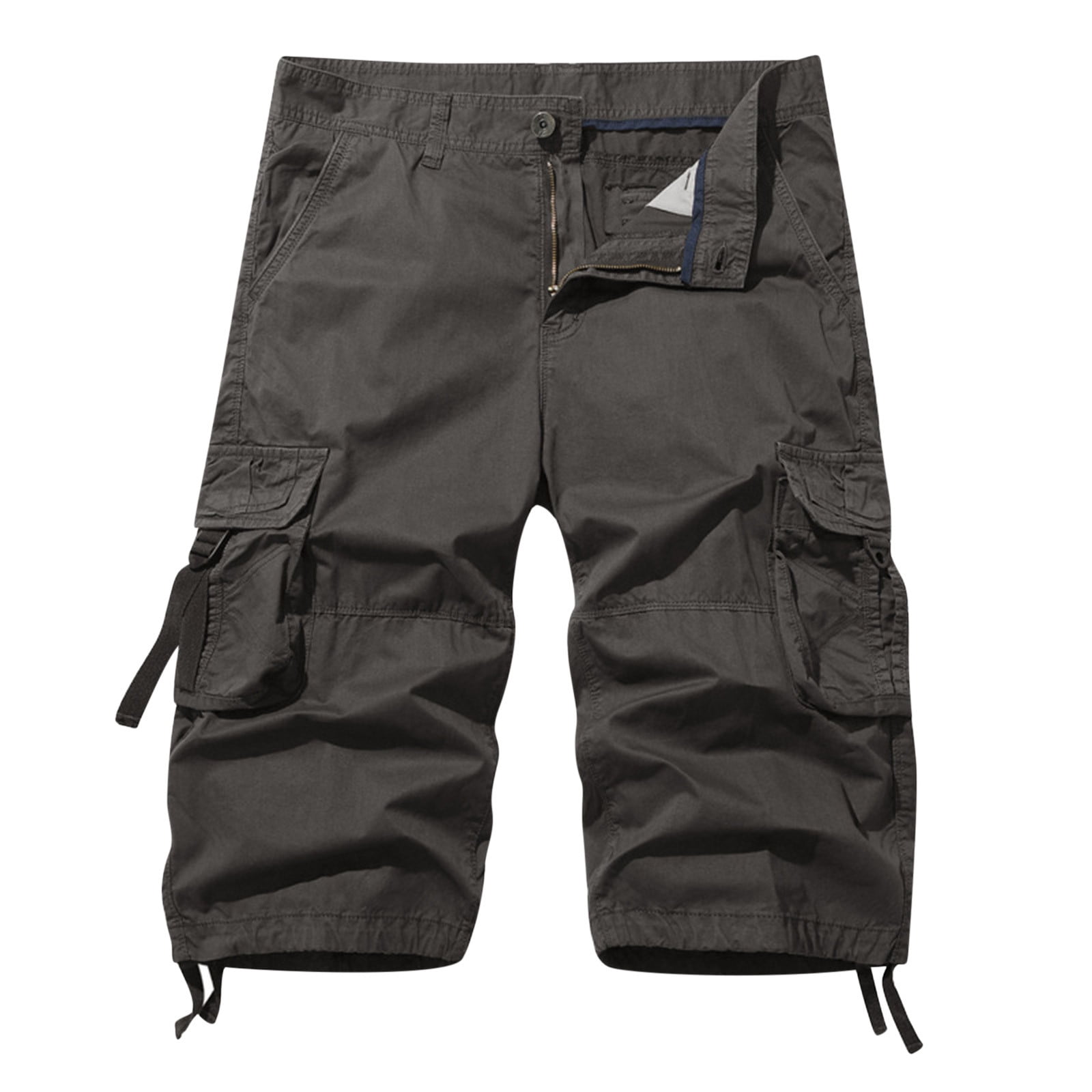 【2025年最新】海外限定の人気アイテム Cargo Shorts Below Pockets Multi Zipper Size Plus Men for WorkUtility&SafetyClothing