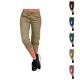thumbnail image 1 of Capri Pants for Women 2025 Solid Color Summer Casual Running Workout Capris Leggings Womens Cropped Pants, 1 of 6