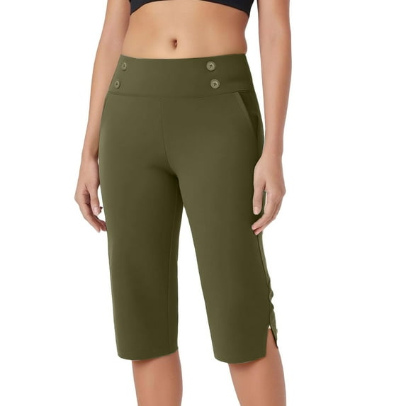 Capri Pants for Women, Audhol Pants for Women High Waisted Crop Work Pants Summer Casual Slacks Yoga Dress Pant Womens Capris for Summer Camouflage S