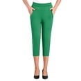 thumbnail image 1 of Capri Pants for Women High Waist Stretch Pull on Golf Capris Dressy Casual Work Pant with Pockets, 1 of 5