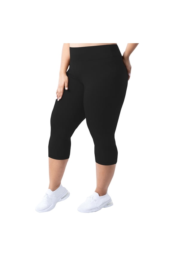 Capri Pants for Women Leggings Plus Size High Waist Compression Stretchy Yoga Pants Booty Lift Tummy Control Snow Leggings Black XL