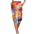 thumbnail image 1 of Capri Pants for Women Loose Fit Summer Hawaii Print Capri Pants Dressy Ladies Baggy Cargo Sweatpants for Hiking, 1 of 7