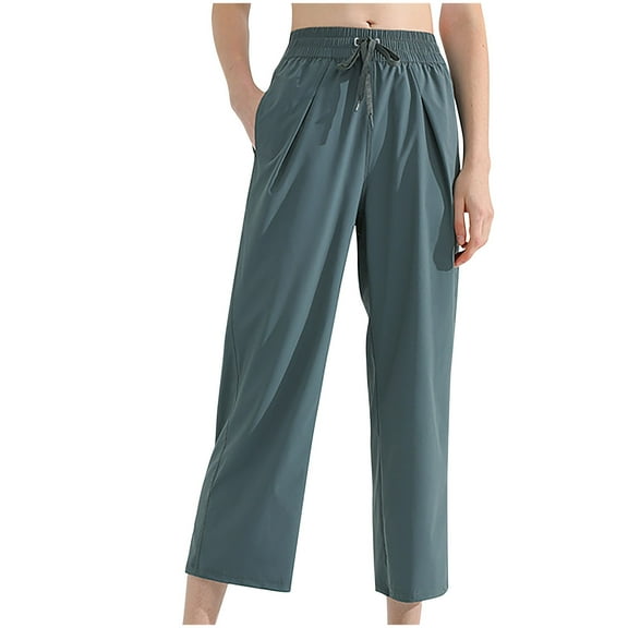 Capri Pants for Women Plus Size Clearance,Xunlbb Women's Fashionable Yoga Capris on Clearance,Green S