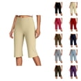 thumbnail image 1 of Capri Pants for Women Spring Summer Elastic High Waist Wide Straight Leg Loose Workout Yoga Pants Capris with Pockets, 1 of 5