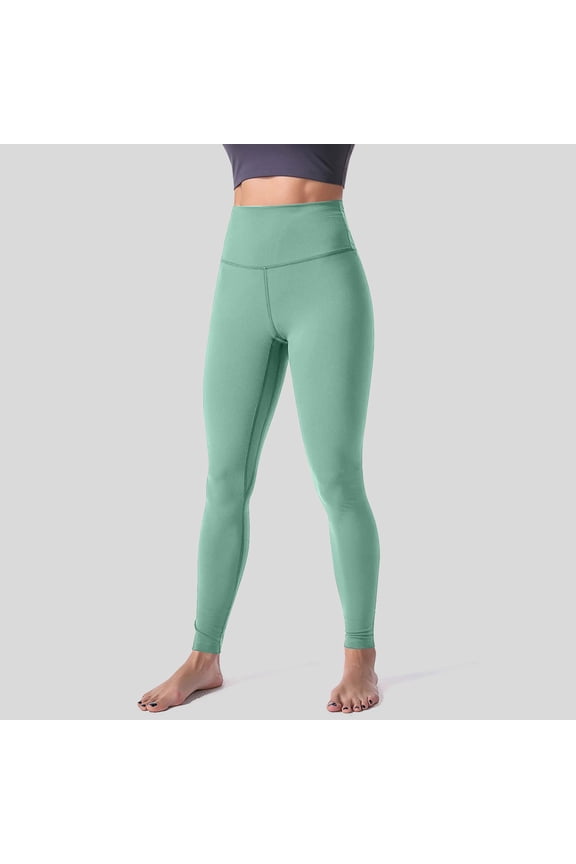 Capri Pants for Women Summer Stretch Tummy JIANLAI High Waist Tummy Control Yoga Pants, Butt Lifting &Smooth Leggings (S-3XL) Green