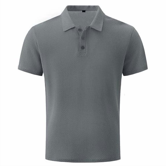 Capri Polo Shirts Men Breeze Short Sleeve Casual Collared Golf Shirt Lightweight Stretch Quick Dry Textured Summer Polo