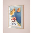 thumbnail image 1 of Capri Poster, Capri Travel Poster, Blue Capri Wall Art, Capri Vintage Travel Poster, Capri Italy, Travel Gift Home Decor, 16x24 UNFRAMED, 1 of 3