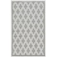 thumbnail image 1 of Capri Quatrafoil Grey and Cream Rug, Multiple Sizes, 1 of 4