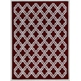 thumbnail image 1 of Capri Quatrafoil Red and Cream Rug, Multiple Sizes, 1 of 3
