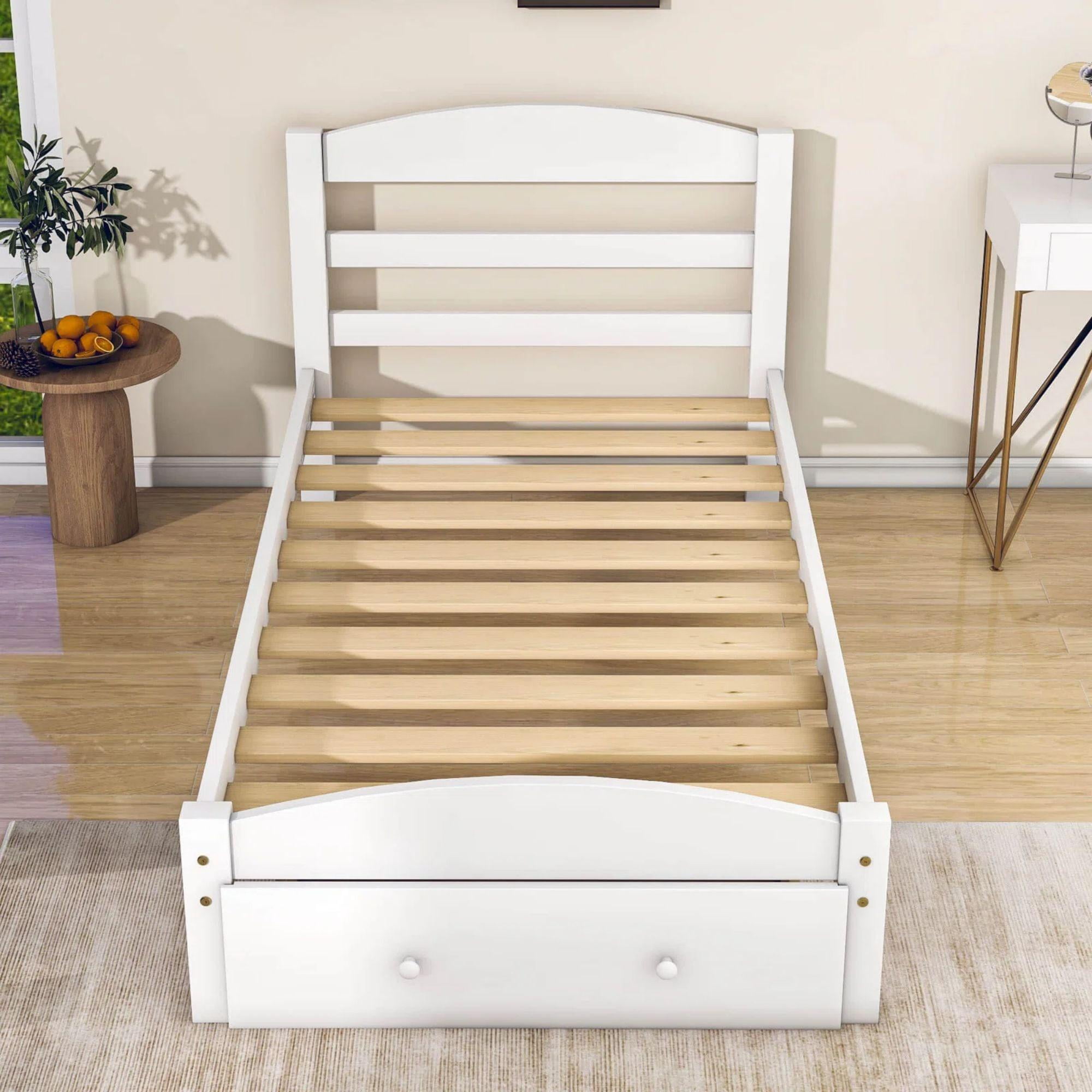Capri Queen Bed for Kids, Wood Bed Frame