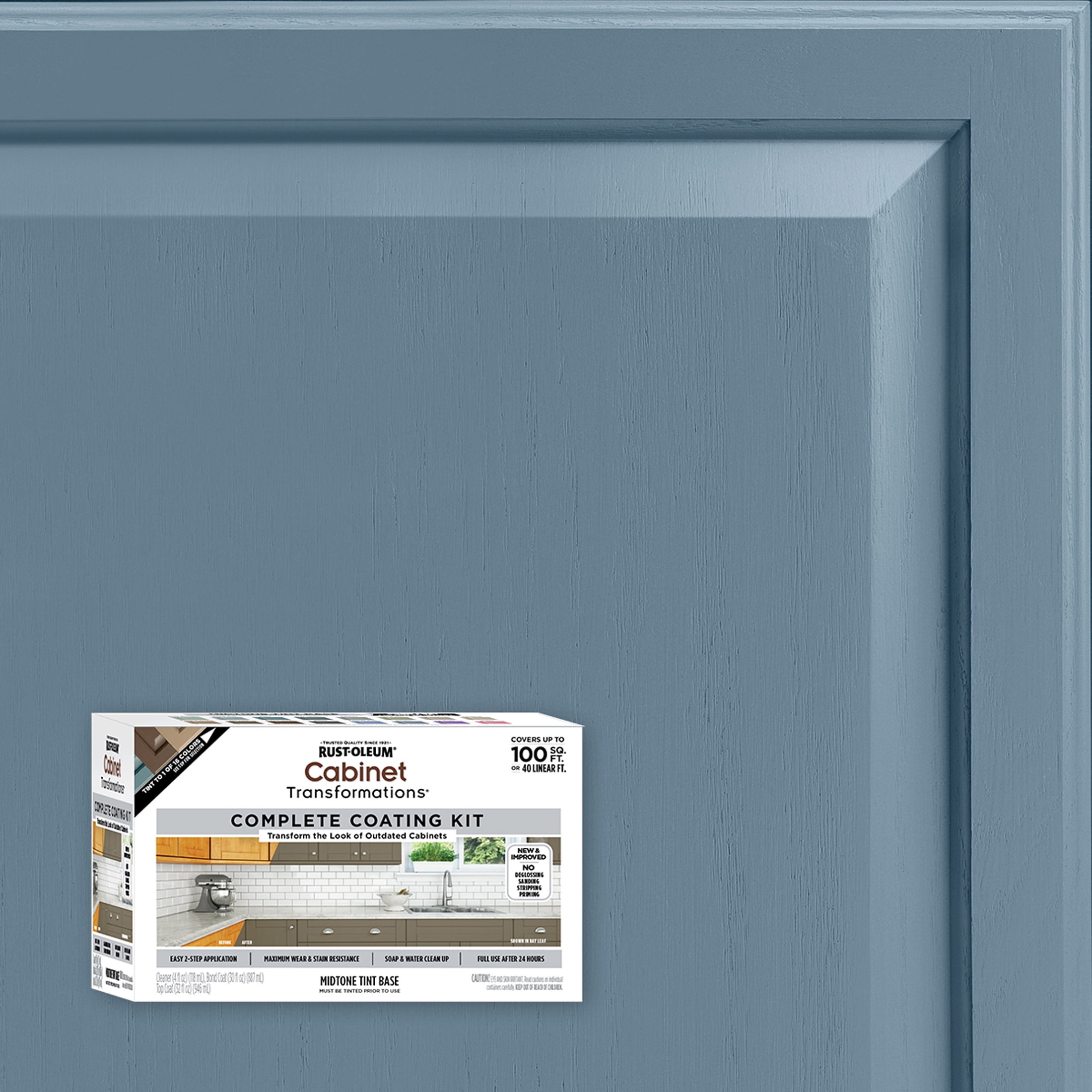 Capri, Rust-Oleum Cabinet Transformations Satin Coating Kit-37467903T, Quart