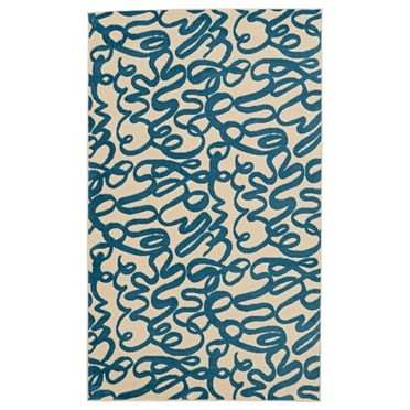 Capri Sasha Cream Rug 43 x 73 Transitional Pattern Easy Care Polypropylene