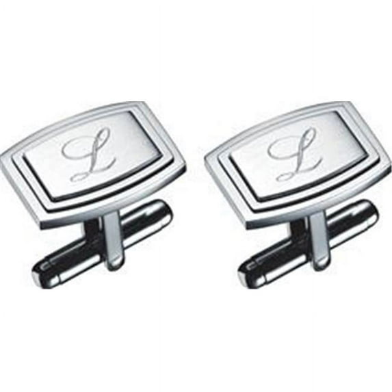 Capri Stainless Steel Engravable Cufflinks
