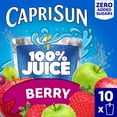 thumbnail image 1 of Capri Sun 100% Juice Berry Juice Box Pouches, 10 Ct Box, 6 fl oz Pouches, Liquids, 1 of 16