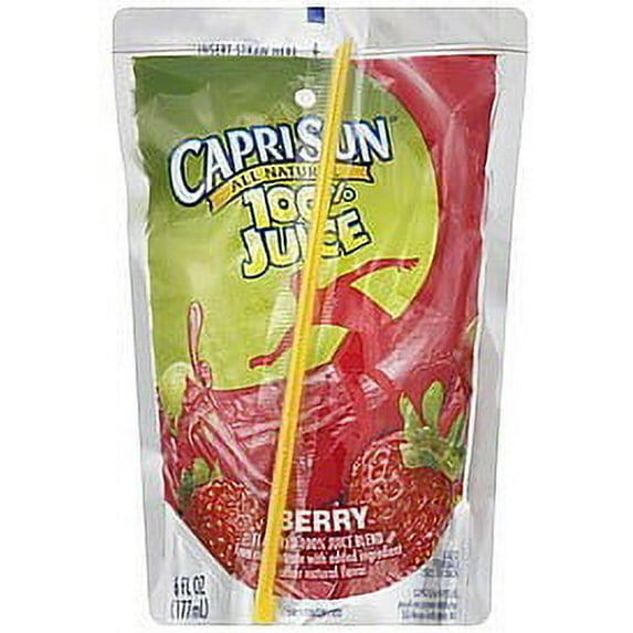 Capri Sun All Natural 100% Juice (Pack of 4)