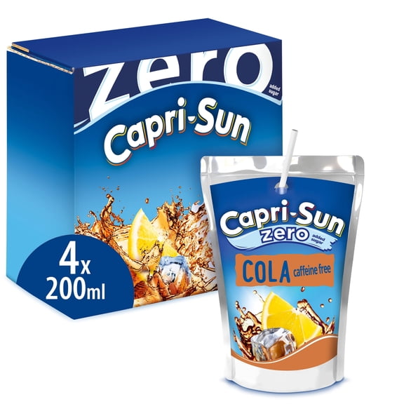 Capri-Sun Cola Zero 4x200ml, Imported from Britain