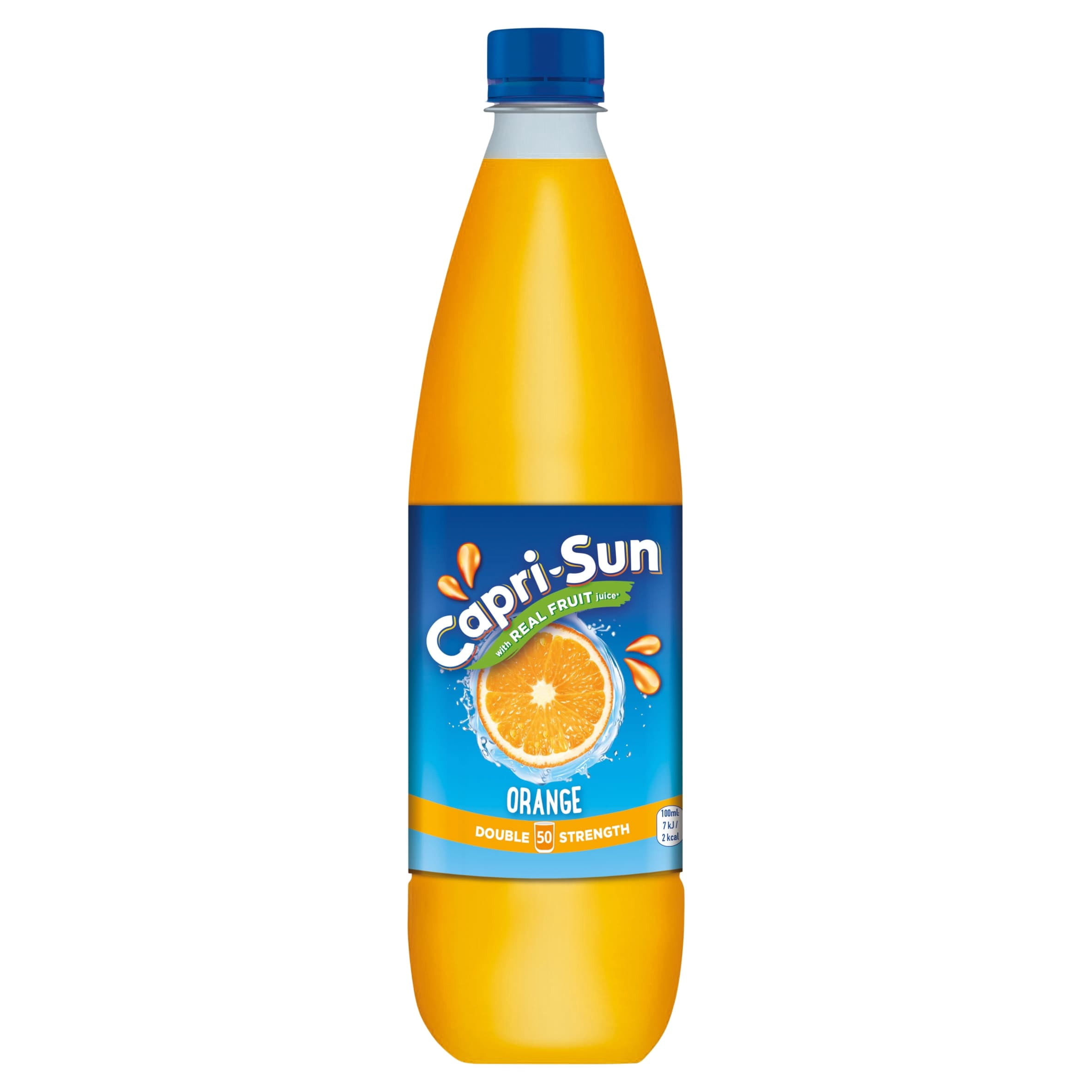 Capri-Sun Double Strength Orange Squash 1L, Imported from Britain
