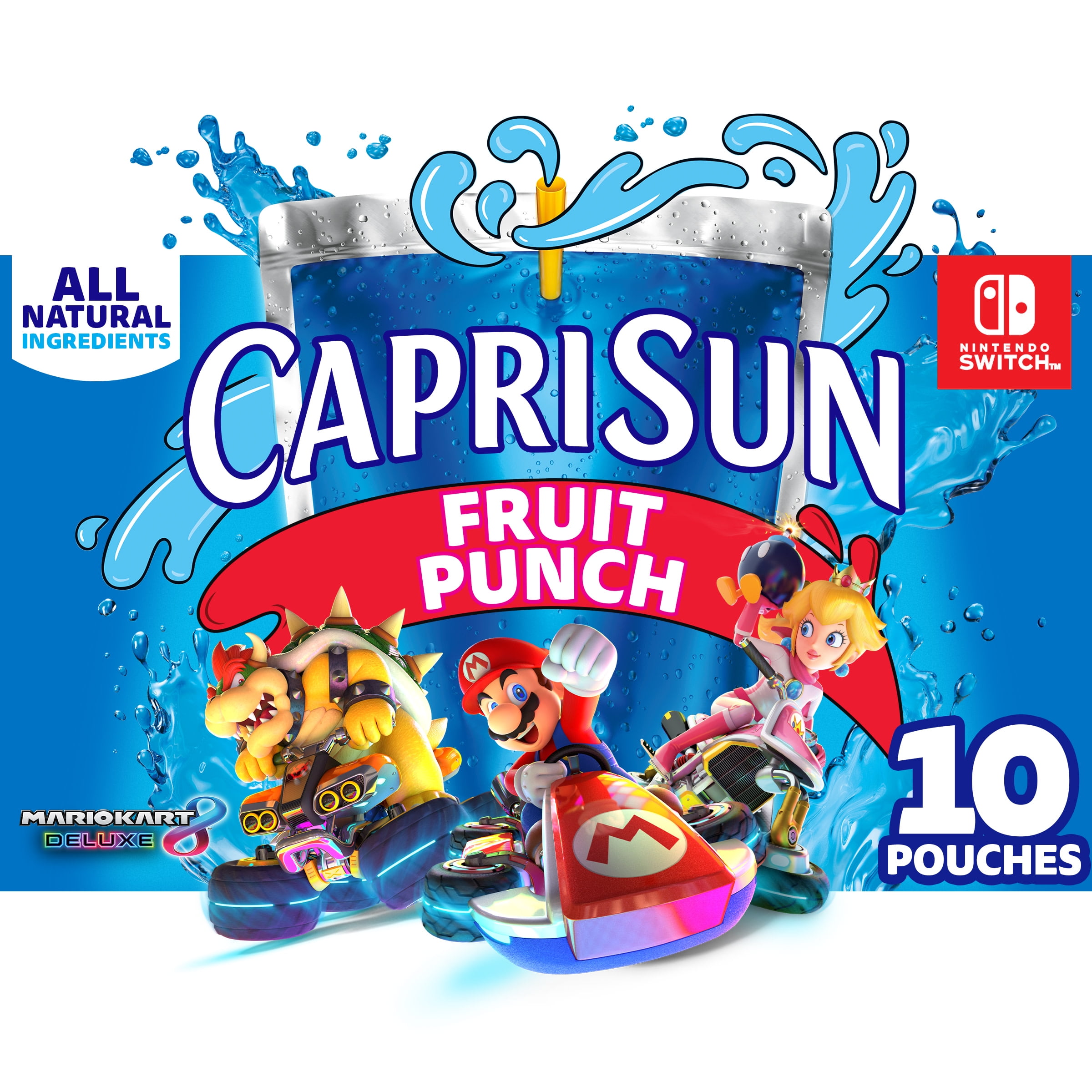 Capri Sun Fruit Punch Ready-to-Drink Juice (40 Pouches, 4 Boxes of 10)