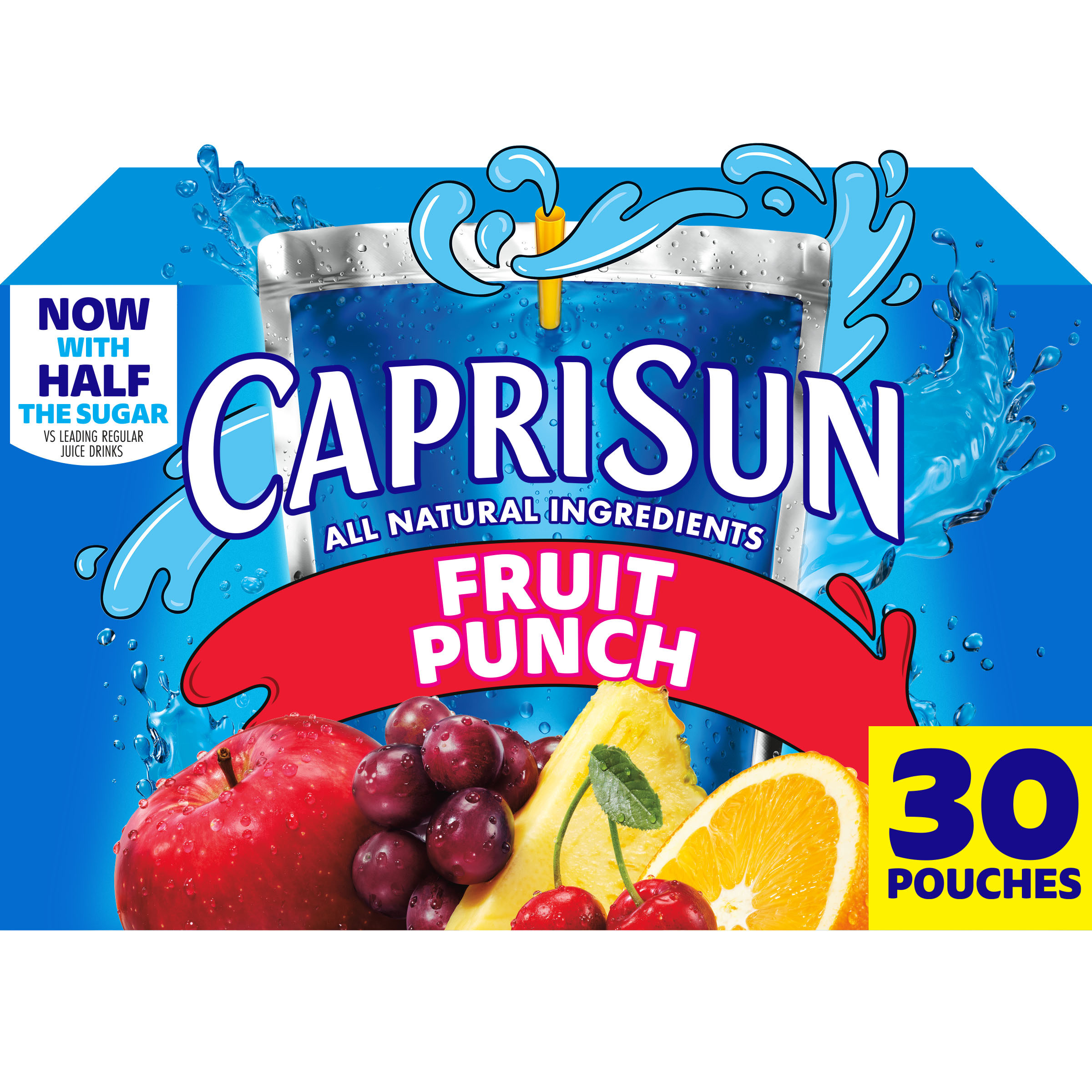 Capri Sun Fruit Punch Juice Box Pouches 30 Ct Box 6 Fl Oz Pouches Capri Sun Fruit Punch Juice Box Pouches 30 Ct Box 6 Fl Oz Pouches