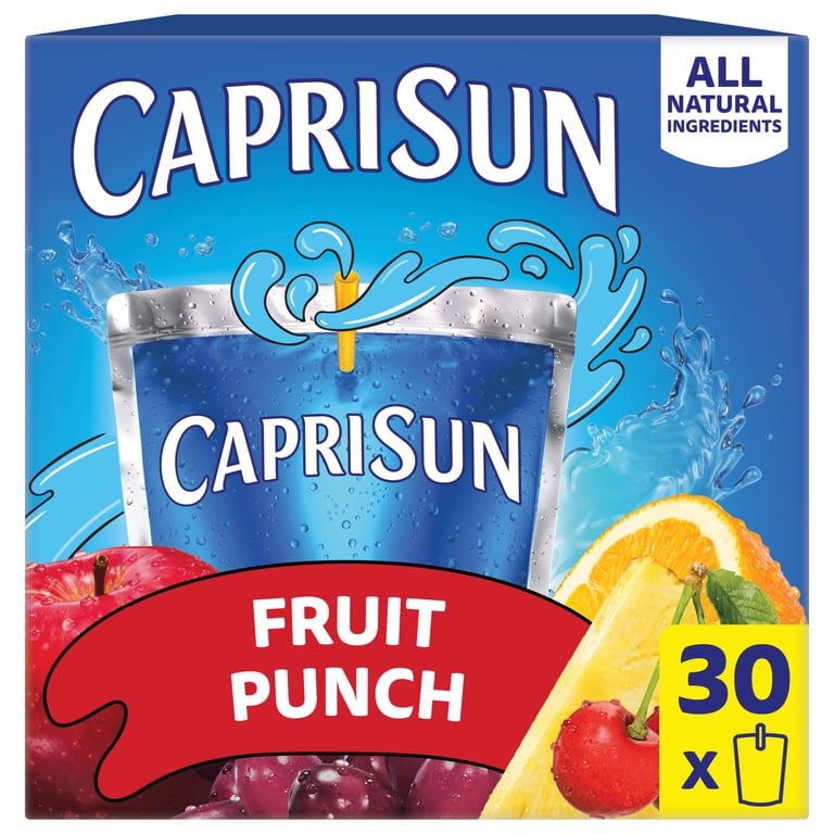 Capri Sun, Flavored Juice Drink Pouches, 30 count, Fruit Punch
