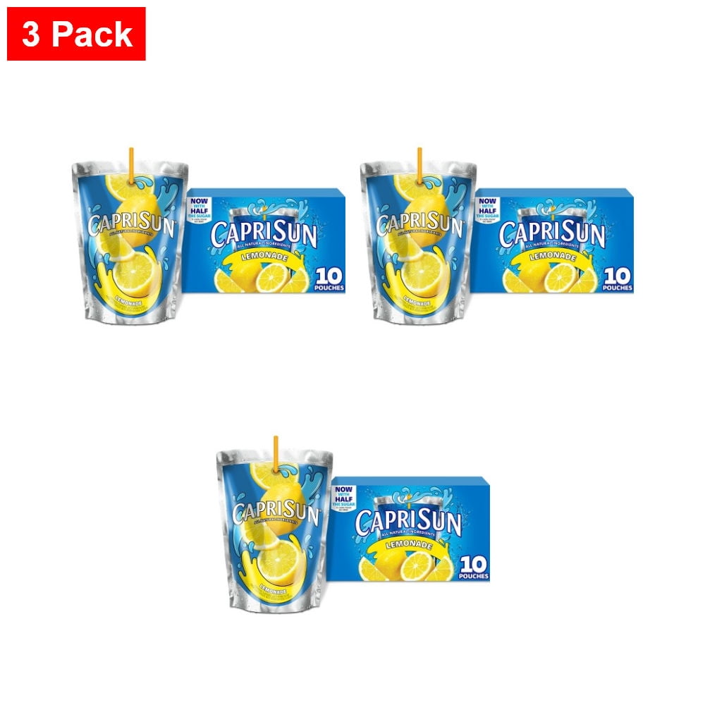 Capri Sun Lemonade Juice Boxes - 10pk/6 fl oz Pouches