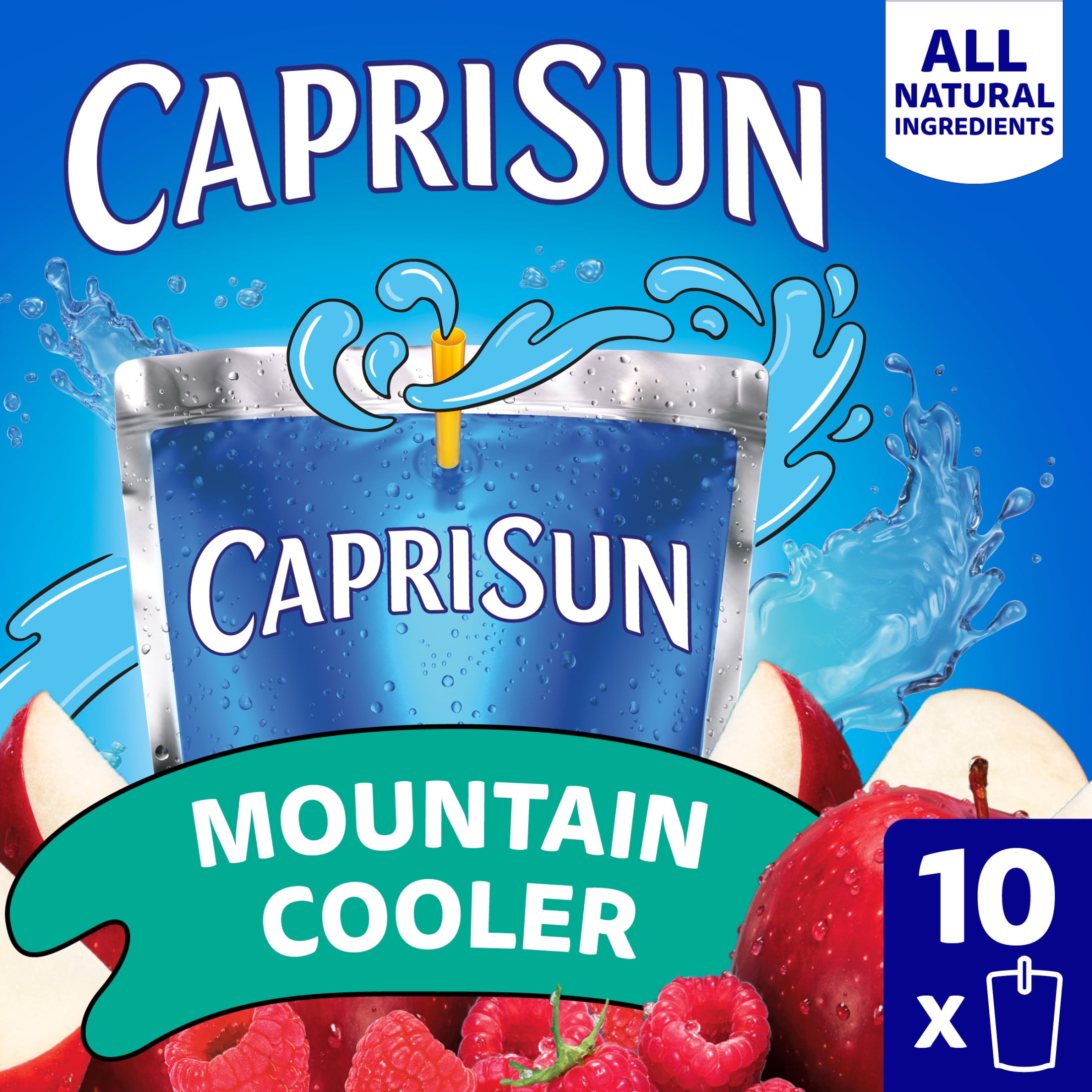 Capri Sun Mountain Cooler Naturally Flavored Fruit Juice Drink, 10 ct Box, 6 fl oz Pouches