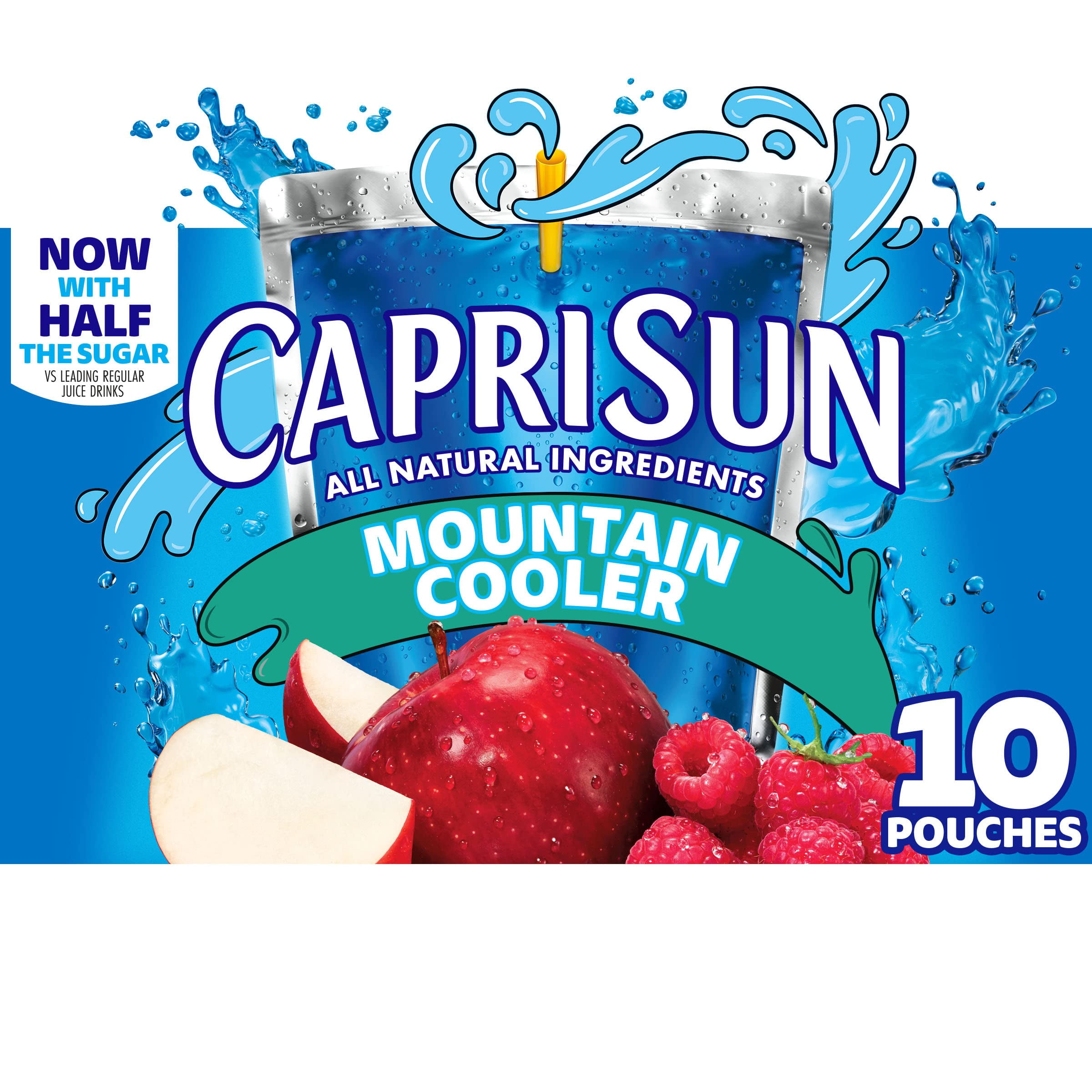 Capri Sun Mountain Cooler Ready-to-Drink Soft Drink, 10 - 6 Fl Oz Pouches  (Pack of 12)