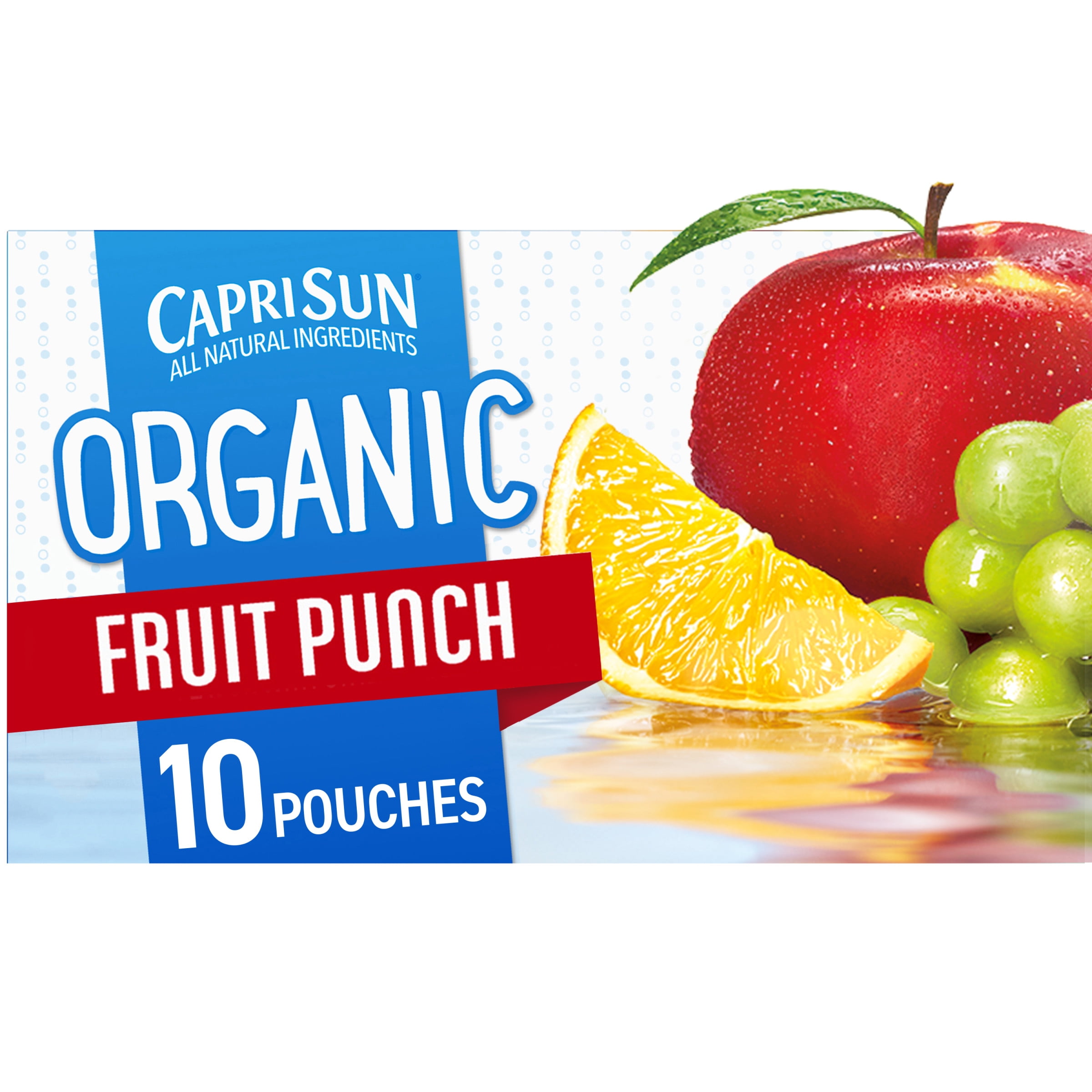 Capri Sun Organic Fruit Punch Juice Box Pouches, 10 ct Box, 6 fl oz Pouches